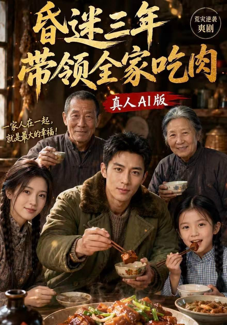 昏迷三年,带领全家吃肉